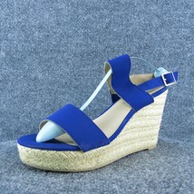 Montego Bay Club  Women Ankle Strap Sandal Shoes Blue Synthetic Size 8.5 Medium - £19.90 GBP