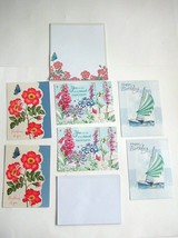 Lot of 6 Greeting Cards with Notepad &amp; Envelopes (Birthday &amp; Thinking of You) - $1.99