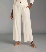 Old Navy High Waisted Linen Blend Wide Leg Pants LG Vacation Resort Wear... - £21.75 GBP