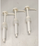 Lot of 3 White Pump Dispenser Pelican Pump with Tube for Soap Sauces, Syrup - $23.66