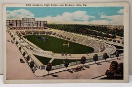 Erie Pa Erie Academy High School and Stadium Postcard F7 - £4.78 GBP