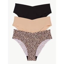 3 Pairs Joyspun Freecut Cheeky  Panties Leopard Nude Black Size 2XL XXL ... - £4.62 GBP
