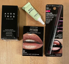 Lot Of 4 Avon True Color, Maybelline Lip Liner, Python Metallic, Green G... - $11.39