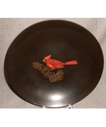 COUROC Monterey California MID CENTURY Red Bird on Branch SERVING BOWL - $29.69