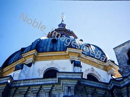 1950 Ettal Abbey Dome Bavaria Germany Red-Border Kodachrome 35mm Slide - £4.29 GBP