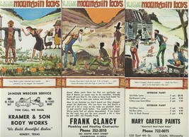 9 Paul Webb&#39;s Mountain Boys Brown &amp; Bigelow Advertising Blotters MINT - £21.72 GBP