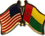 AES Wholesale Pack of 24 USA American &amp; Guinea Bissau Country Flag Bike ... - $74.88
