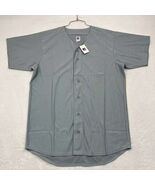 Vintage Russell Athletic Blank Large Baseball Jersey Gray Adult New Mens - $527.87 MXN