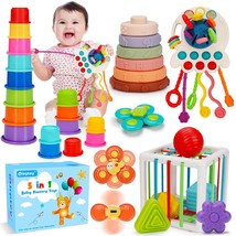 5 In 1 Baby Montessori Toys, Sensory Bin Pull String Teething Toy 0-6 To 12 Mont - £39.53 GBP