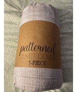 3 Piece Full/Queen Duvet Cover Set with Shams NIP Tan/White - €20,92 EUR 3 Piece Full/Queen Duvet Cover Set with Shams NIP Tan/White - €20,92 EUR