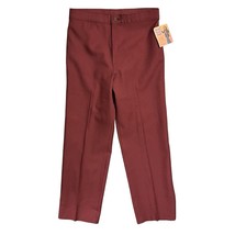 Vintage Levi&#39;s Dress Pants Trousers Slacks Burgundy NEW Proportioned Size 34 - £21.97 GBP