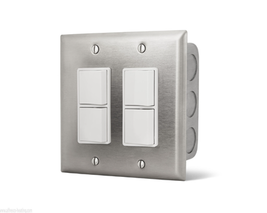 Infratech 14-4305 Dual Duplex Switch with Stainless Steel Wall Plate - $2,238.06 MXN