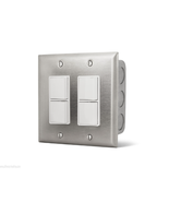 Infratech 14-4305 Dual Duplex Switch with Stainless Steel Wall Plate - $2,236.87 MXN
