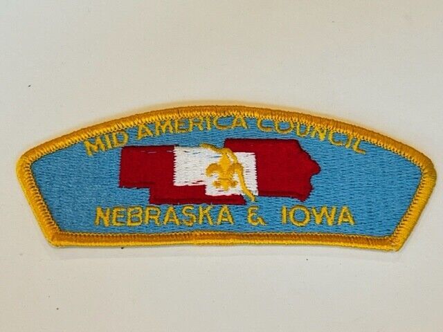 Primary image for Boy Scouts Cub Girl Patch Vtg Council Badge Memorabilia Nebraska Iowa America NB