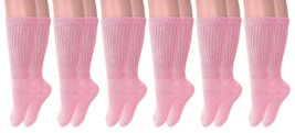 Mid Calf Long Cotton Crew Socks for Women and Men 6 Pairs - £16.41 GBP