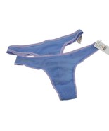 2X OnGossamer Hip-G Mesh Thong Panties in Hydrangea Size S/M New - $32.35 CAD