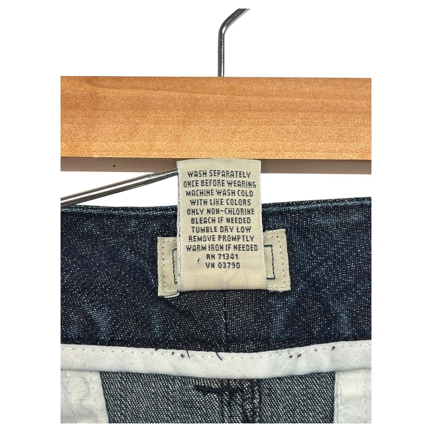 Vintage LLBean Denim Skirt Womens 10 Regular Blue A Line Stretch 90s Y2K Retro Item image 4