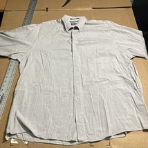 Lord &amp; Taylor Gray Pinpoint Dress Shirt 17.5 34/35, 80’s 2 Ply Button-Up... - $188.46 MXN