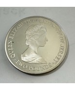 1981 Royal Wedding Jersey 2 Pounds Silver Coin Cased Commemorative - $28.71