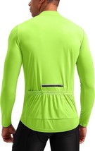 Men&#39;S Cycling Jersey With 3+1 Rear Zipper Pockets, Long Sleeve, Moisture - $38.98