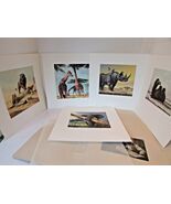 PRINTS BY WILL NELSON FOR SYNTEX 5 PRINTS AFRICAN ANIMALS 12&quot; X 12&quot; MINT - $346.14 MXN