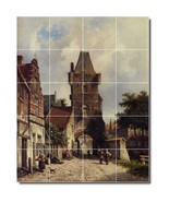 Adrianus Eversen City Painting Ceramic Tile Mural BTZ03056 - $273.54 CAD+