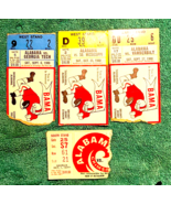 Lot 3 Alabama 1980 Football Ticket Stubs &amp; 1 1977 Alabama vs Georgia  Stub - $24.75