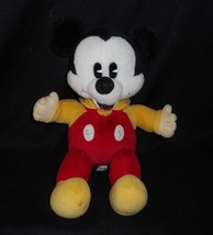 12&quot; VINTAGE DISNEY WHITE MICKEY MOUSE OLD LOOKING STUFFED ANIMAL PLUSH T... - £21.66 GBP