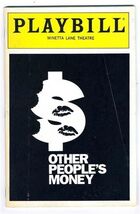 Playbill Other People's Money 1989 Kevin Conway Scotty Bloch Mercedes Ruehl - $11.88