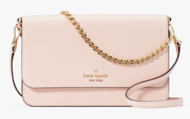 Kate Spade Madison Flap Crossbody Bag Conch Pink Leather Chain KC430 NWT $349 FS - £85.96 GBP