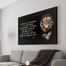 Lion Wall Art Success Is No Accident Pelé Quotes Motivational Poster Art... - £18.70 GBP+