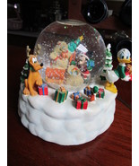 Disney Donald and Friends music box &amp; snowglobe, plays &quot;Here comes Santa... - $217.00 CAD