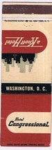 Matchbook Cover Hotel Congressional Washington DC A Knott Hotel  - $3.95
