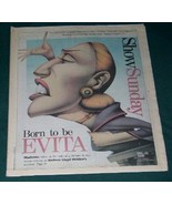 MADONNA SHOW NEWSPAPER SUPPLEMENT VINTAGE 1996 - $47.97 CAD
