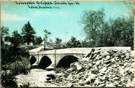 Concrete Bridge South Kentucky Street Lola Kansas KS 1911 DB Postcard T13 - £3.87 GBP
