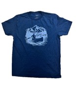 Sonoma Goods For Life Mens Takin&#39; It Easy Rafting Print Blue Shirt Medium - $175.79 MXN