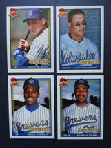 1991 Topps Traded Milwaukee Brewers Team Set of 4 Baseball Cards - £1.37 GBP