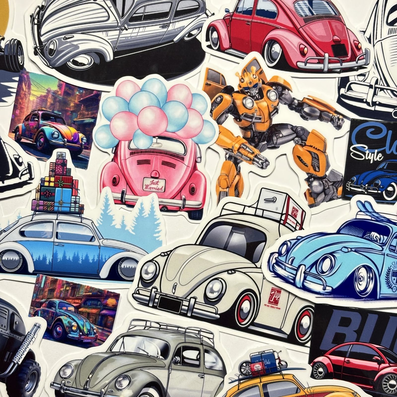 22pc Classic Dub Beetle Vinyl Stickers vinyl decal German classic Legend - $14.70
