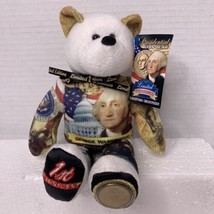 George Washington Presidential Dollar Coin Teddy Bear No 1 of 9999 Limited - $13.99