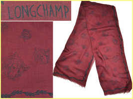 Longchamp Showroom Men&#39;s Scarf Made In Italy *Here With Discount* LO02 T0G - £73.77 GBP