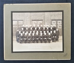 1934 Antique Photograph 4th Co Naval Training Station Newport Ri Id&#39;d Military - £71.18 GBP