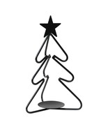 Wrought Iron Christmas Tree Pillar Candle Holder - $28.00