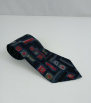 Preferred Stock Multi-Color Tie With Abstract Design 100% Italian Silk - £15.33 GBP