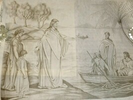* TRI CHEM 8763 JESUS BY THE SEA OF GALILEE Picture to paint TRICHEM - $257.99 MXN