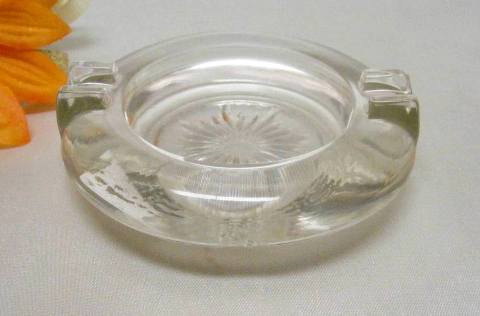 3786 Antique Button Style Glass Individual Ashtray  - $2.00
