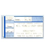 Neil Jeune Concert Ticket Stub Février 4 1991 Madison Carré Jardin de Ne... - £40.88 GBP