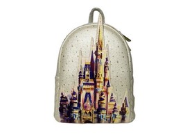 Loungefly Disney World 50th Anniversary Cinderella Castle Mini Backpack ... - £102.22 GBP