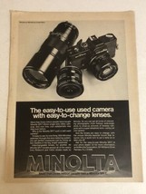 1977 Minolta Sr-T Camera Vintage Print Ad pa7 - £6.24 GBP