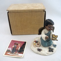 All God&#39;s Children Figurine Charity Item 1408 Ed 43 in Box Angel Art But... - $34.30
