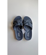 Clarks Cloudsteppers Dark Blue Slide  Slipon sandals, Size 6.5 - $47.54 CAD